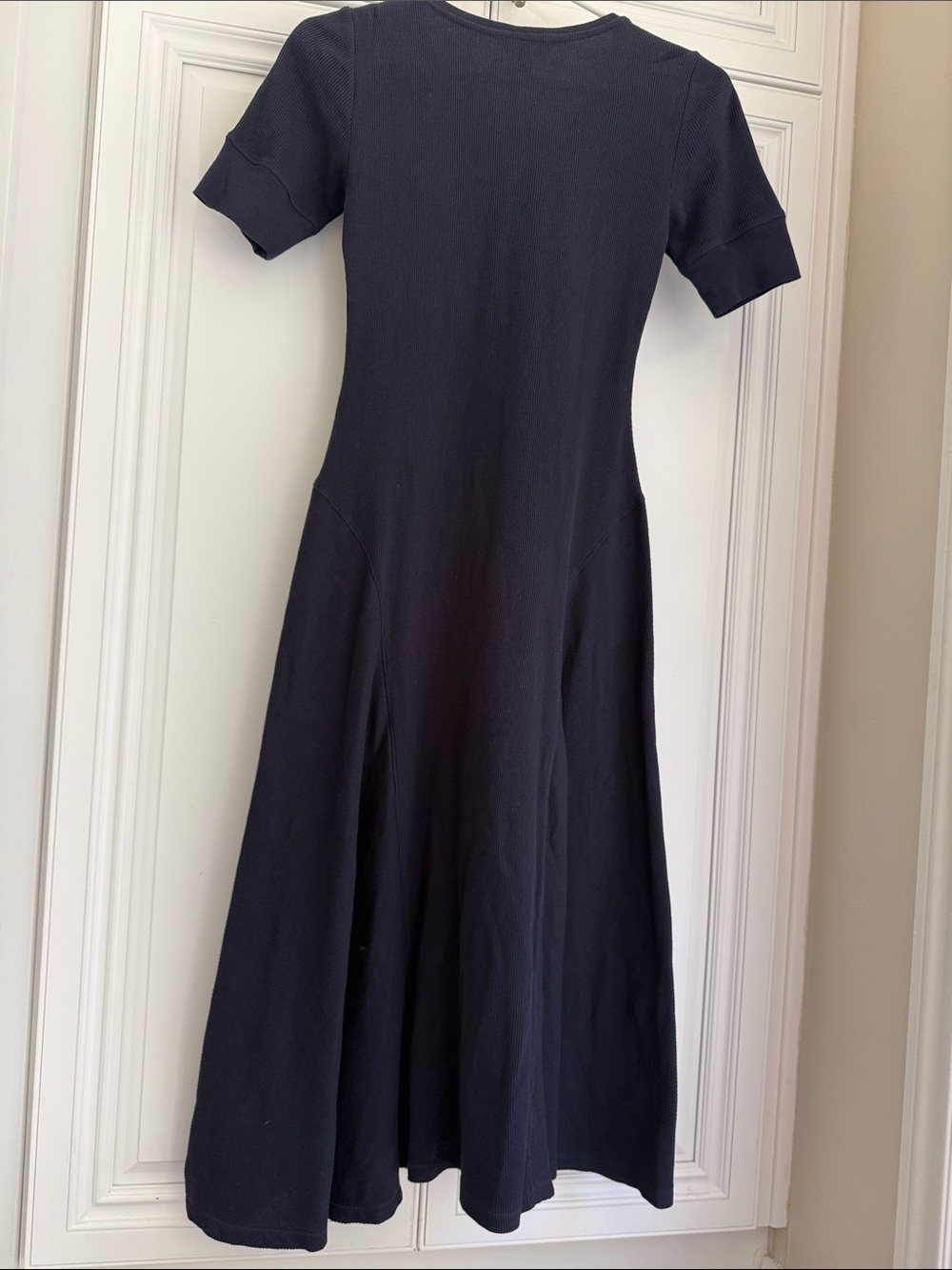 Lauren Ralph Lauren Navy Short-Sleeve Henley Midi Dress - Picture 6 of 9